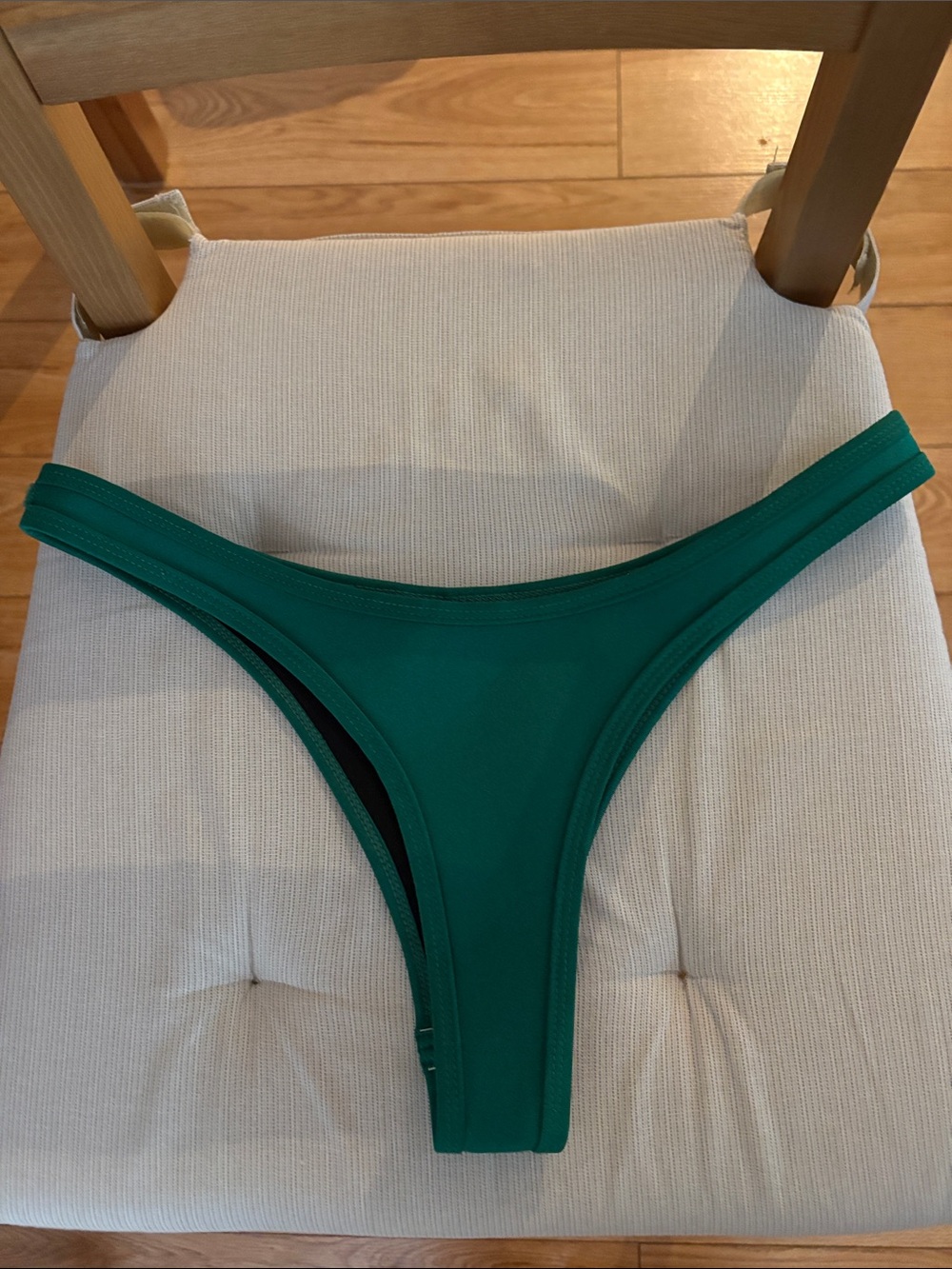 Hoaka Swimwear Green High-Cut Bikini Bottom